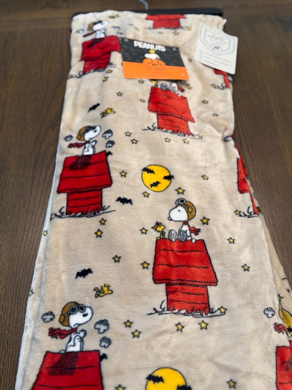 NWT - Peanuts Snoopy Flying Ace Halloween Pet Throw Blanket 60x70 Berkshire